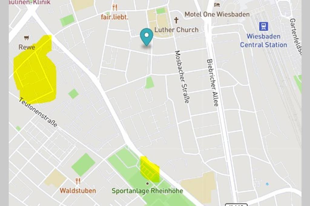 Bahnhofsnahe, Ruhige Und Sonnige 2 Zimmerwohnung Im Dichterviertel Вісбаден Екстер'єр фото