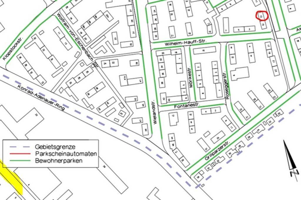 Bahnhofsnahe, Ruhige Und Sonnige 2 Zimmerwohnung Im Dichterviertel Вісбаден Екстер'єр фото